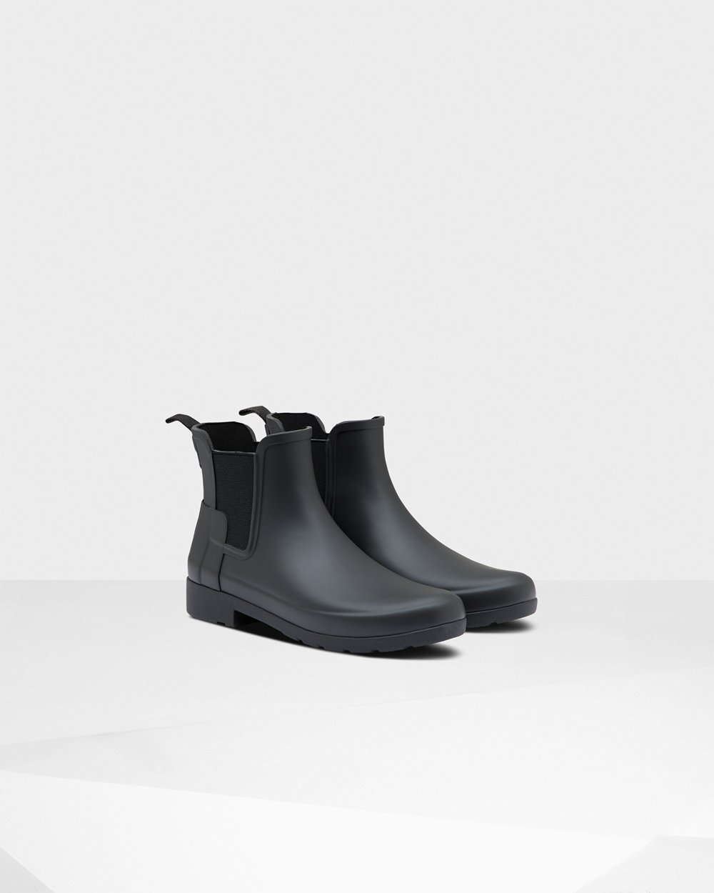 Chelsea Boots Dam - Hunter Refined Slim Fit - Svarta - 940167-EYA